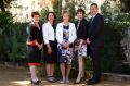 Chevron human resources GM Kaye Butler (left), with Robyn Smith Walley, Governor Kerry Sanderson, Rishelle Hume and ...