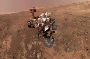 NASA's Curiosity Mars rover on Vera Rubin Ridge. 