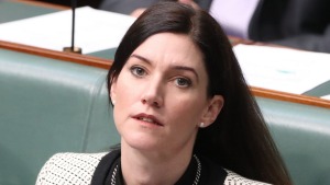 Nicolle Flint during question time in Parliament House in Canberra on Monday. 