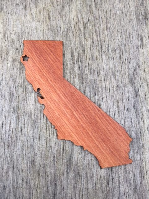 WoodLab Designs Humboldt County Pride Redwood Wood Sticker