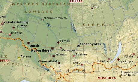 Map - west Siberia