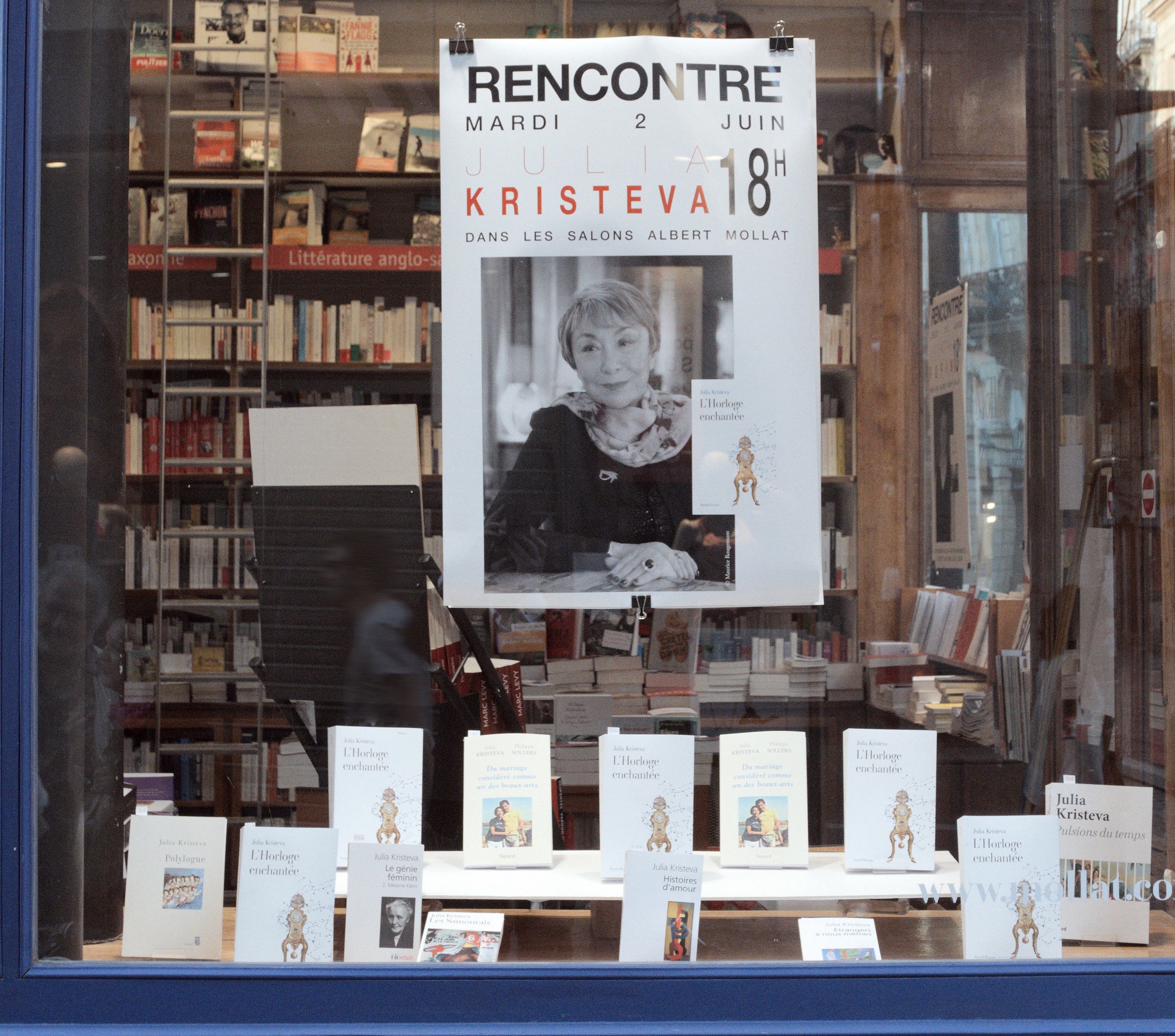 Julia Kristeva Bordeaux Mollat L'Horloge enchantée