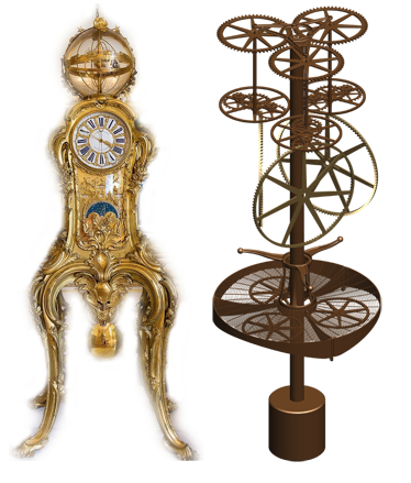 un jumeau gigantesque de l'horloge enchantée