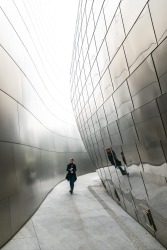 The external spaces of the Walt Disney Concert hall in LA, by Frank Gehry, is accessible to the public and this has ...