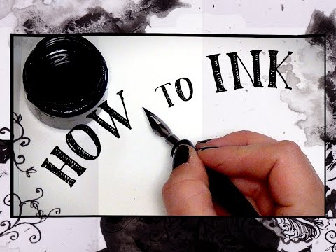 HOW to INK! Supplies & Techniques - HTA #9