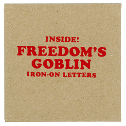 Ty Segall &amp; Freedom Band: FREEDOM'S GOBLIN Iron-on Letters (DC675IRONON)