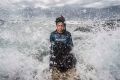 Sea urchin expert, biologist and commercial diver,?Craig Shephard harvests Urchins at Oak Park Beach, Cronulla, on 03 ...