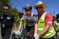 Peter Sagan recovers after winning stage four of the Tour Down Under.