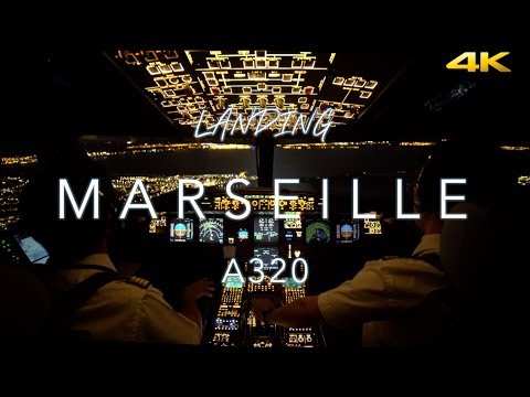 Landing Marseille | A320 Cockpit View 4K