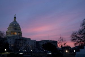 The Capitol Dome of the Capitol Building at sunrise, Friday, Feb. 9, 2018, in Washington.