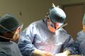 Professor Balogh in the operating room at Newcastle's John Hunter Hospital on Thursday. 