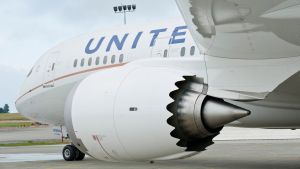 United Airlines 787 Dreamliner.