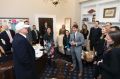 US President Donald J. Trump meets with White House senior staff members on the one year anniversary of his inauguration.