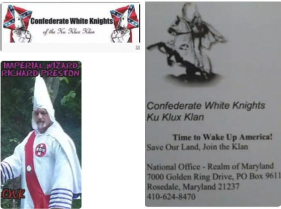 Imperial Wizard of the Confederate White Knights of the Ku Klux Klan, Richard Preston, was arrested at Unite the Right for discharging a firearm. 