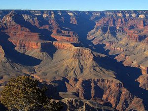 Grand canyons sunset yaki point. USA