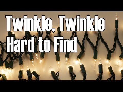 The Twinkling Light Set: An increasingly rare but delightful type of decorative lighting