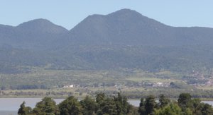 File - A view of Lake Patzcuaro and Tzintzuntzan, Michoacán, in western Mexico.