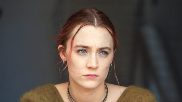 This image released by A24 Films shows Saoirse Ronan in a scene from "Lady Bird." Ronan was nominated for an Oscar for ...