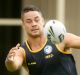 Back in blue and gold: Jarryd Hayne.