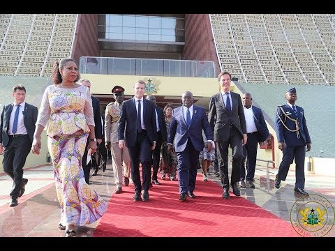 France President Emmanuel Macron pays a day's working visit  to Ghana