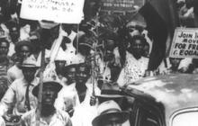 Workers demonstrate in the Caribbean, 1951