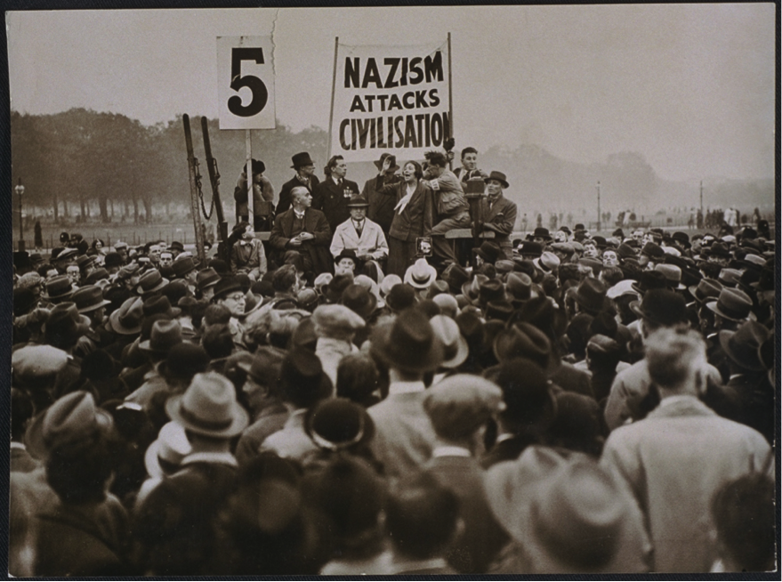 Antifascist demo in london, 1935