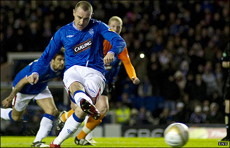 Kris Boyd opens the scoring from the penalty spot