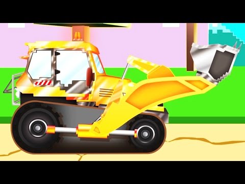 Buldozer | Pipo si camionul sau de tractari , desene pentru copii ca Minecraft