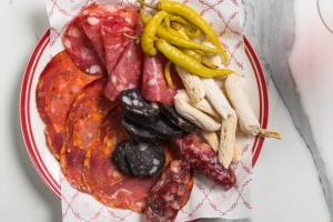 Charcuterie plate at Bar Tini.