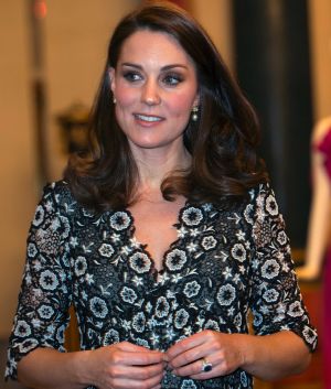 The Duchess of Cambridge, Kate, hosts a reception at Buckingham Palace.