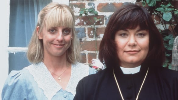 Vicar of Dibley stars: Emma Chambers and Dawn French.