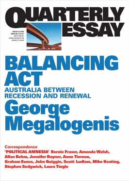 Quarterly Essay 61: Balancing Act