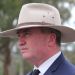 Barnaby Joyce steps down as Deputy Prime Minister and Leader of the Nationals Party at a press conference in Armidale. ...