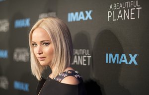 Jennifer Lawrence attends the world Premiere of the IMAX film