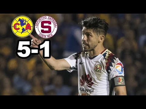 America vs Saprissa 5-1 2018 Resumen Goles Octavos de Final Concachampions 2018