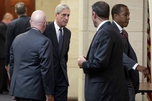 Former FBI Director Robert Mueller, the special counsel probing Russian interference in the 2016 election, arrives on Capitol Hill for a closed door meeting, Wednesday, June 21, 2017, in Washington. (AP Photo/Andrew Harnik)