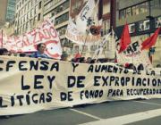 Workers control demonstration in Argentina