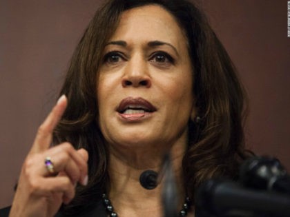 Sen. Kamala Harris (D-CA) speaks during a news conference on Capitol Hill on March 28, 2017 in Washington, D.C. The news conference, which worked with the National Council of La Raza, discussed whose parents had been deported (Photo by Zach Gibson/Getty Images)