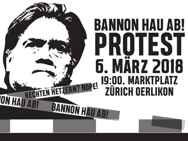 Steve Bannon Triggers Socialist Protests in Switzerland