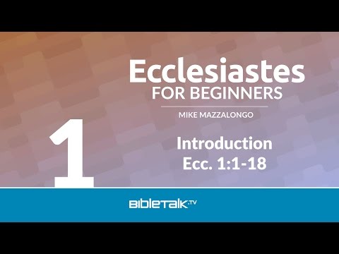 Ecclesiastes Bible Study for Beginners