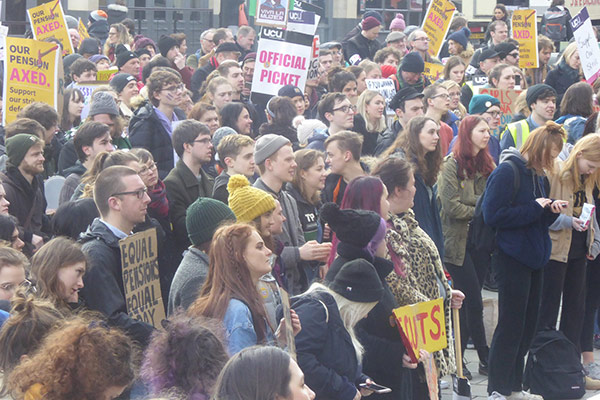 Sheffield UCU and IWD demonstration 8 March 2018