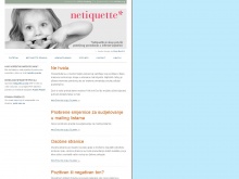 Netiquette - Stranica sa sugestijama i pravilima ponašanja na internetu