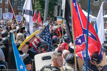 "Unite The Right" rally in Charlottesville, Virginia. Photo by Rodney Dunning.