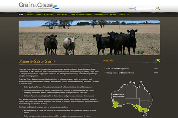 Grain and Graze website