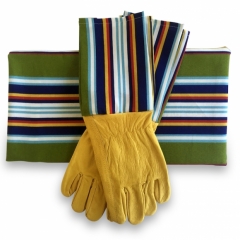 Gardener's Giftset - Kneeling Pad and Gloves - Green Stripe