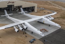 Six 747 engines: The world's largest plane moves closer to take-off