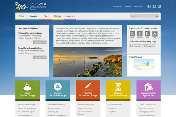 South West Climate Change website