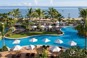 The pool at Sofitel Fiji Resort & Spa.