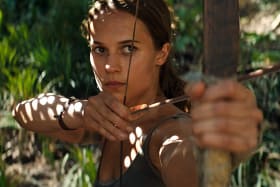  Alicia Vikander as Lara Croft in Tomb Raider.