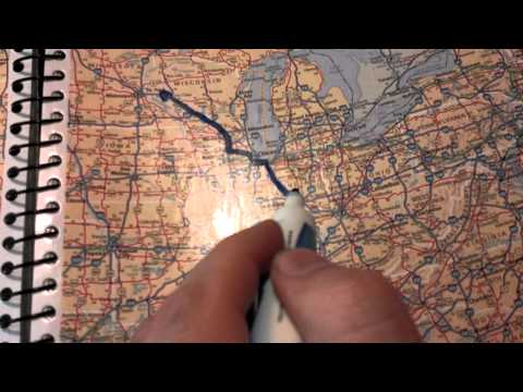 TRUCKING 101  Tips for new drivers.  Tracking your route and using a road atlas.